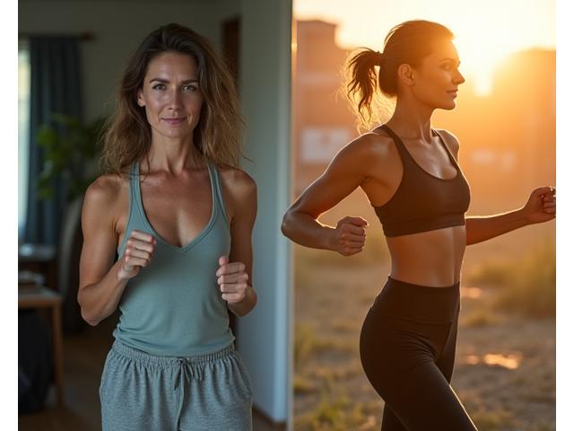 Žena pre i posle transformacije izgleda punog energije i zdravlja uz Vigor Soko coaching program